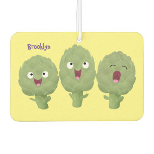 Cute singing artichokes vegetable cartoon car air freshener