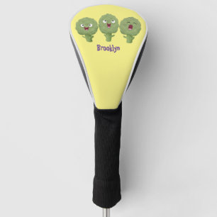 Cute singing artichokes vegetable cartoon golf head cover