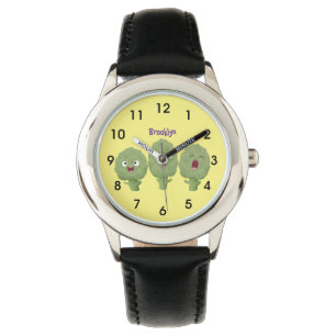 Cute singing artichokes vegetable cartoon watch
