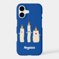 Cute singing candle trio cartoon