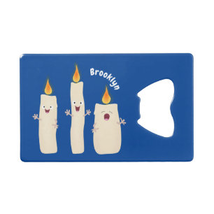 Cute singing candle trio cartoon