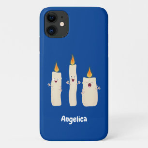 Cute singing candle trio cartoon iPhone 11 case