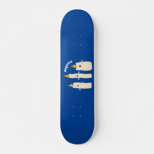 Cute singing candle trio cartoon skateboard