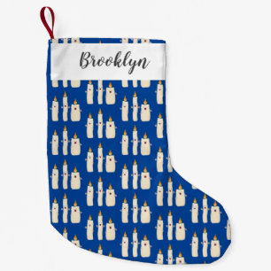 Cute singing candle trio cartoon small christmas stocking