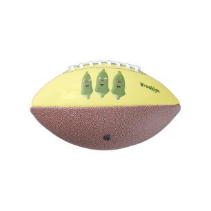 Cute singing okra vegetable cartoon football