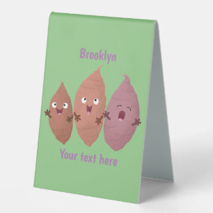 Cute singing sweet potatoes cartoon vegetables