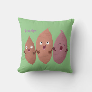 Cute singing sweet potatoes cartoon vegetables cushion