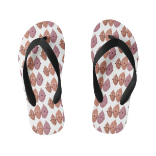 Cute singing sweet potatoes cartoon vegetables kid's thongs