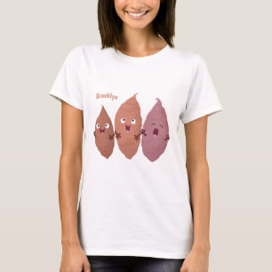 Cute singing sweet potatoes cartoon vegetables T-Shirt