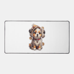 Cute single-dog Stickers Desk Mat