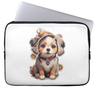 Cute single-dog Stickers   Laptop Sleeve