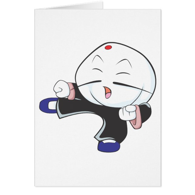 Cute Siopao KungFu Martial Arts Cartoon Shirt (Front)