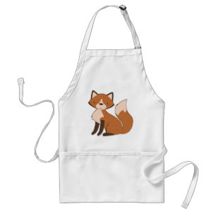 Cute Sitting Fox Standard Apron