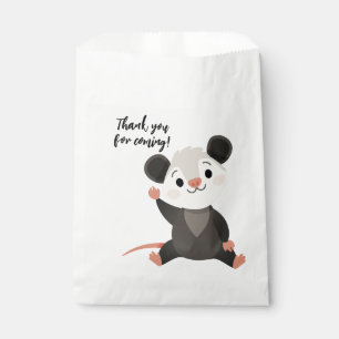 Cute Sitting Opossum Thank You for Coming Favour Bag