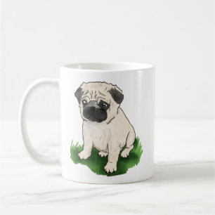 Cute Sitting Pug Mug