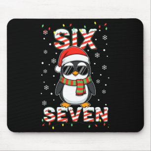 Cute Six Seven 67 Penguin Kids Christmas Holiday L Mouse Pad