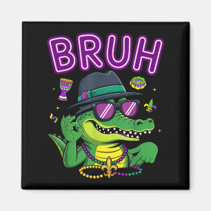 Cute Six Seven Bruh Mardigator Alligator Magnet