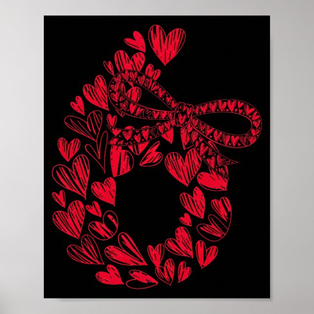 Cute Six Seven Love 67 Hearts Couple Number 6 Comf Poster (Front)