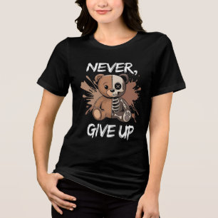 Cute Skeleton Bear Tri-Blend Shirt
