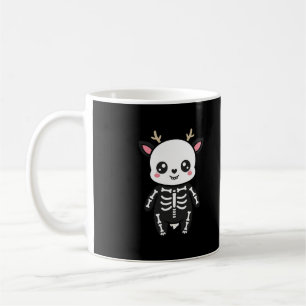 Cute Skeleton Deer Halloween Coffee Mug
