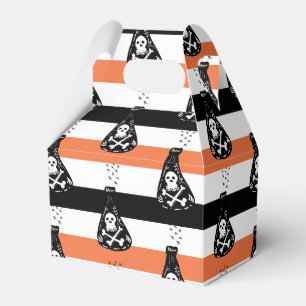Cute Skeleton Poison Halloween Party Favour Box