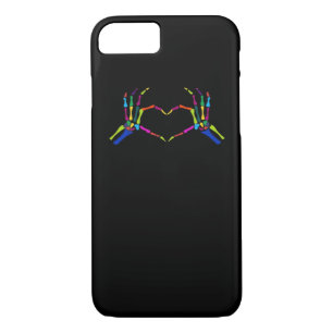 Cute Skeleton Sign Colorful Halloween Classic iPhone 8/7 Case