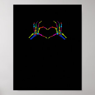 Cute Skeleton Sign Colourful Halloween Classic