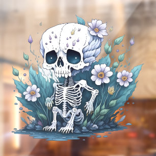 Cute Skeleton Window Cling