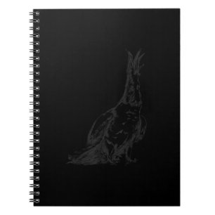 Cute Sketch Bird Tropical Jungle Macaw Parrot Cost Notebook