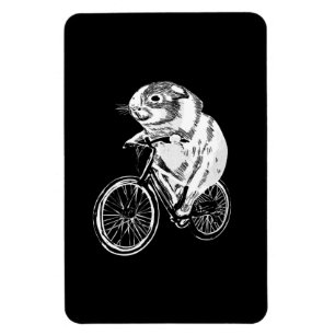 Cute Sketch Guinea Pig Bicycle Cute Pet Lover Magnet