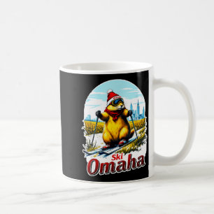 Cute ski adventure in omaha groundhog prairie dog coffee mug