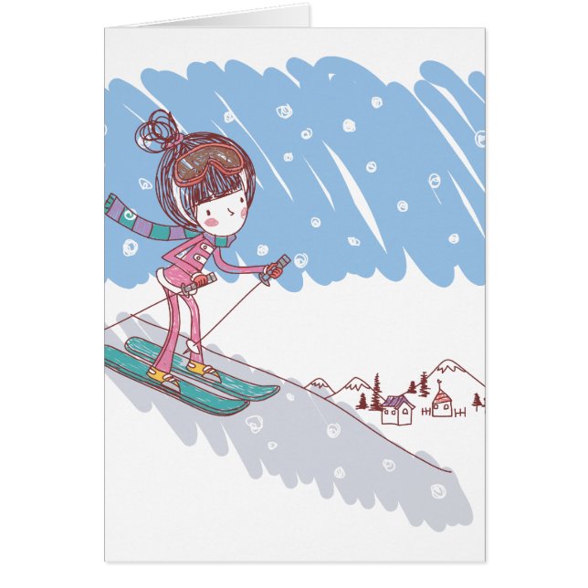 Cute Skiier (Front)