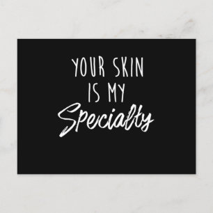 Cute Skin Care Print For Estheticians Postcard