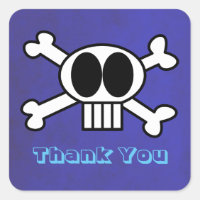 Cute Skull and Crossbones Thank You