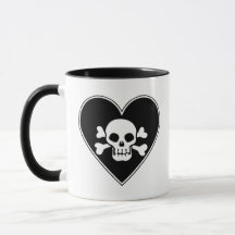 Cute Skull in Heart