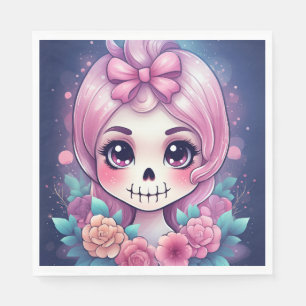 Cute Skull Napkin