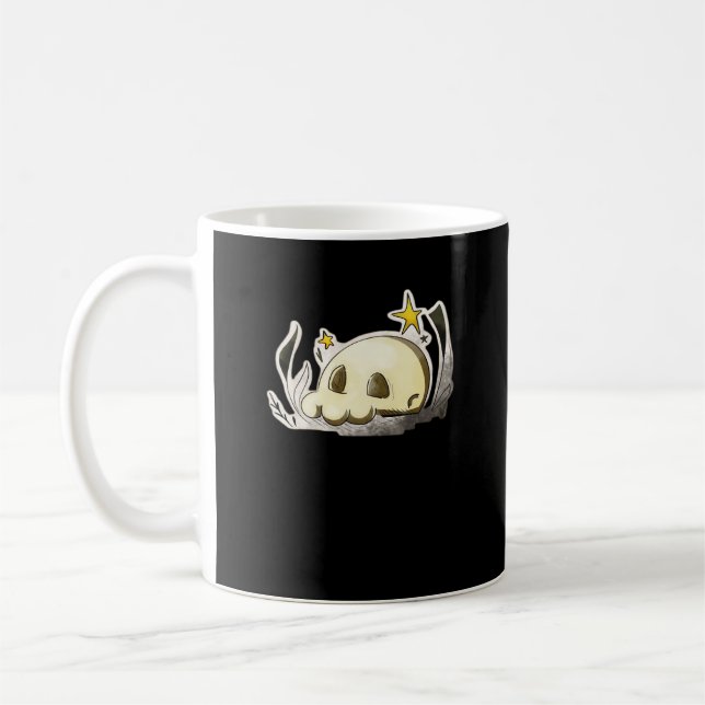 Cute Skull Oversized Coffee Mug (Left)