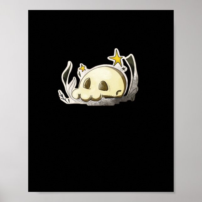 Cute Skull Oversized Poster (Front)