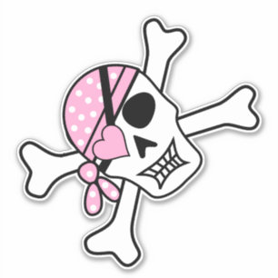 Cute Skull Pirate Illustration