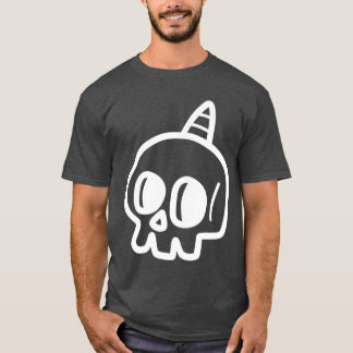 Cute Skull Punk Rock Skeleton Gothic Grim Hallowee T-Shirt