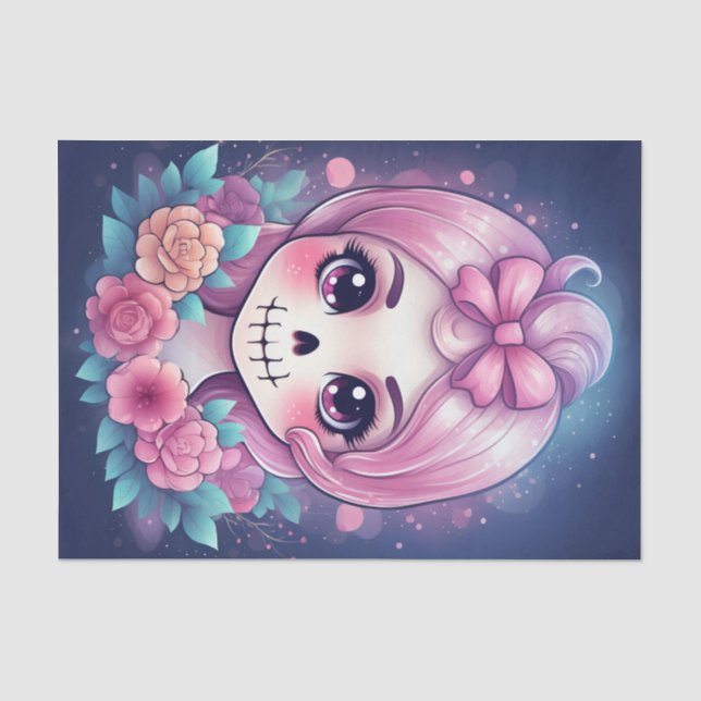 Cute Skull Tissue Paper (Front)