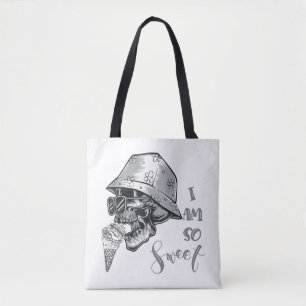 Cute Skull  Tote Bag