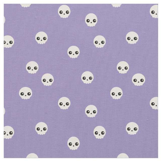 Cute Skulls Fabric (Close Up)