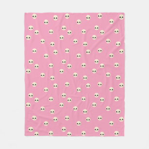 Cute Skulls Fleece Blanket