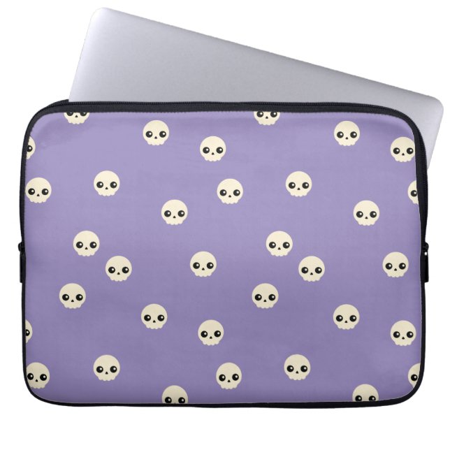 Cute Skulls Laptop Sleeve (Front)