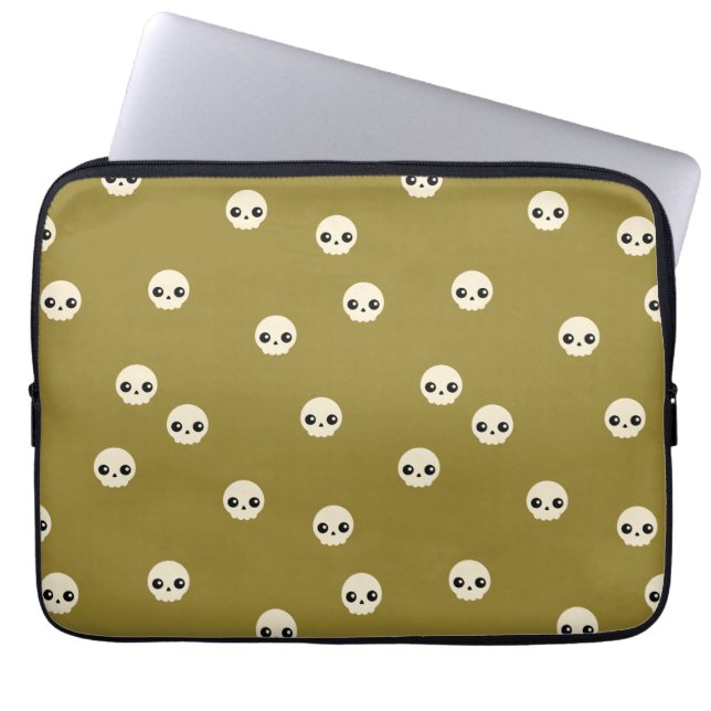 Cute Skulls Laptop Sleeve (Front)