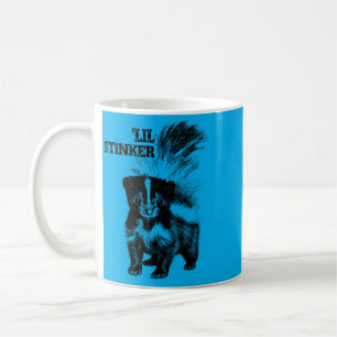 Cute Skunk Baby Outfit Lil Stinker Baby Shower Coffee Mug