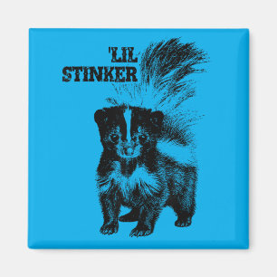 Cute Skunk Baby Outfit Lil Stinker Baby Shower Magnet