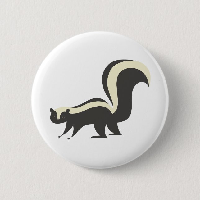 Cute Skunk Button (Front)