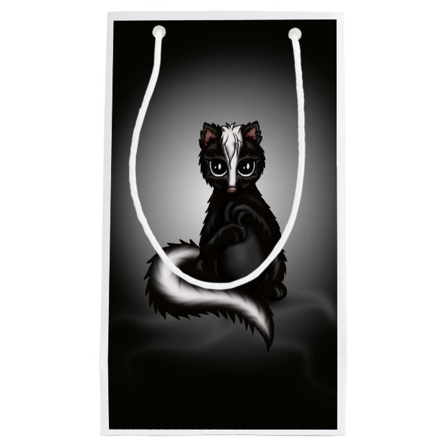 cute Skunk Small Gift Bag (Front)